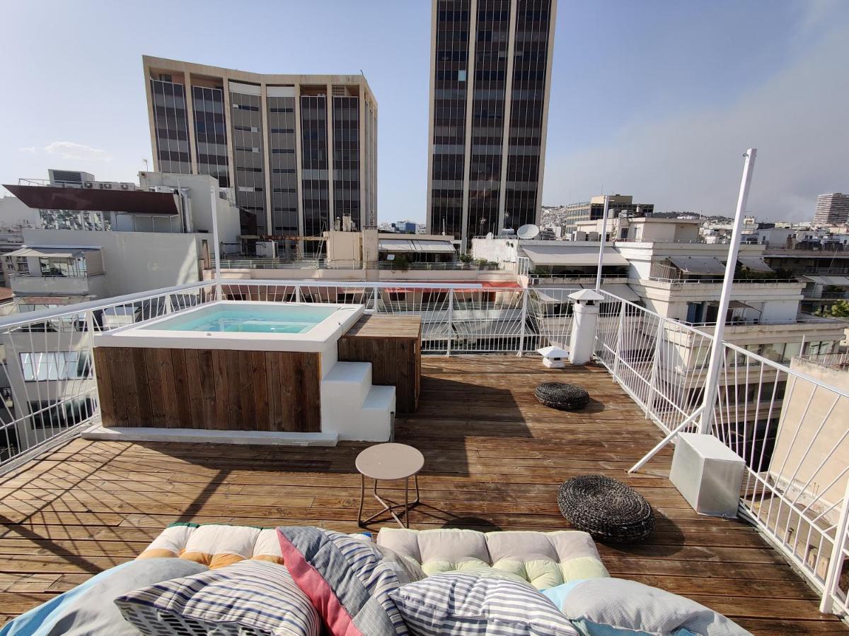 Unique Solar Penthouse With Jacuzzi And Sauna In Central Atenas Exterior foto